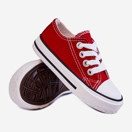 Barns röda Filemon Classic Sneakers 3