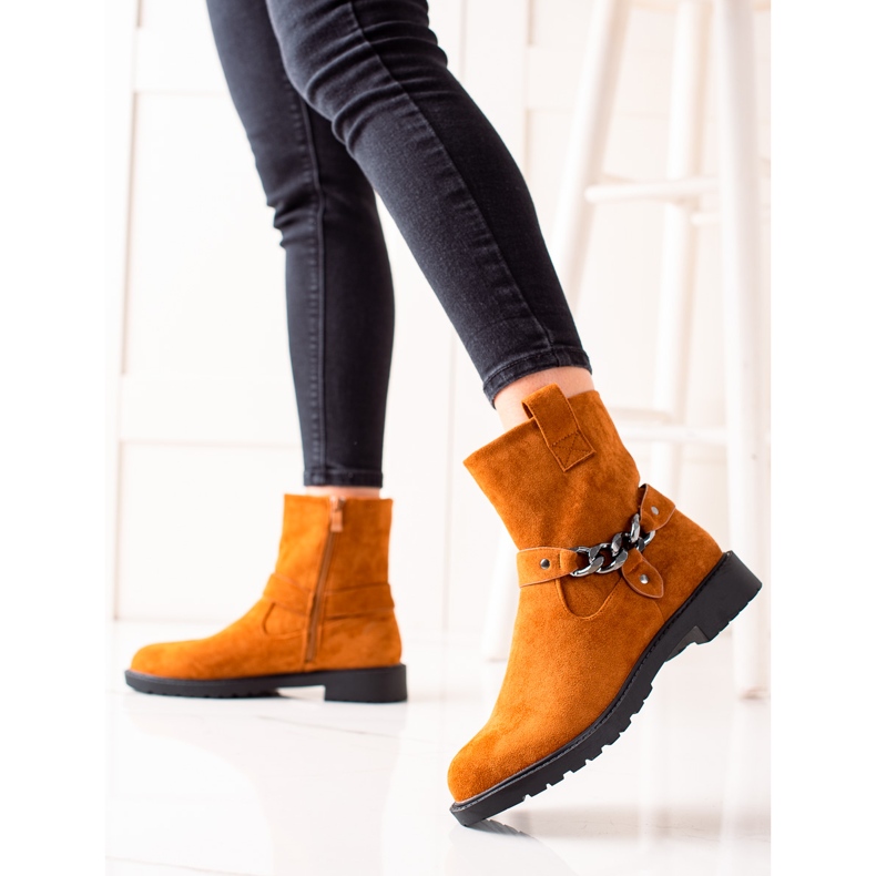 Weide Klassiska mocka arbetare orange 1