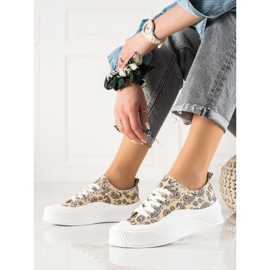 Seastar Sneakers för modedesign beige svart 1