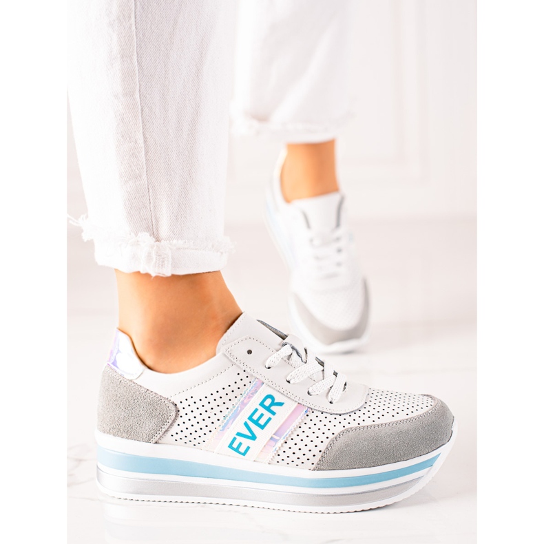 Filippo Ever Leather Sports Shoes vit 1