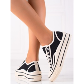 SHELOVET Sneakers på plattformen svart 1