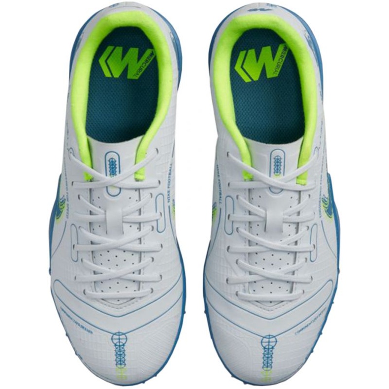 Nike Mercurial Vapor 14 Academy Tf Jr DJ2863 054 fotbollsskor vit vit 1