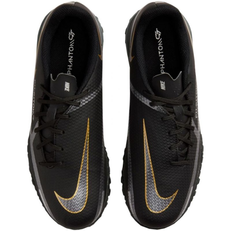 Nike Phantom GT2 Academy Tf Jr DC0817 007 fotbollsskor svart svart 1