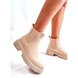 PS1 Lorea Beige Mocka Slip-On Boots 2