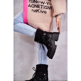 Damstövlar C-275 snöstövlar med fårskinn, svarta 2