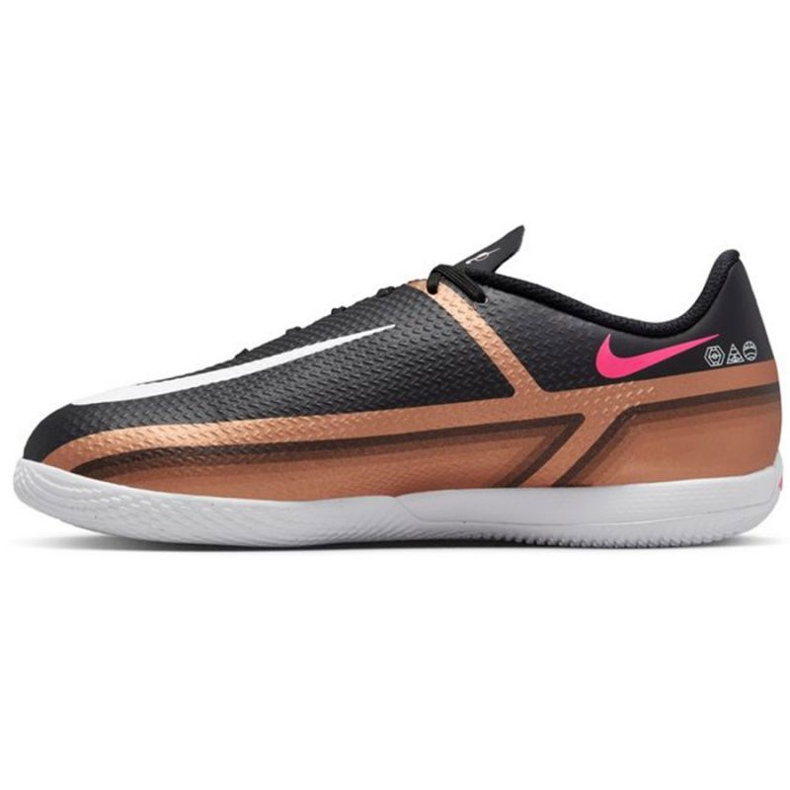 Nike Phantom GT2 Academy Qatar Ic Jr DR6059 810 fotbollsskor brun svart svart 1