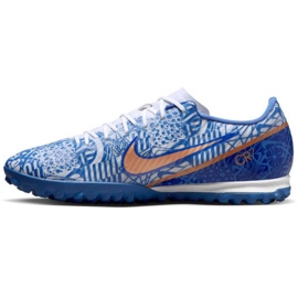 Nike Zoom Mercurial Vapor 15 Academy CR7 Tf M DQ5319 182 fotbollsskor blå blå 1