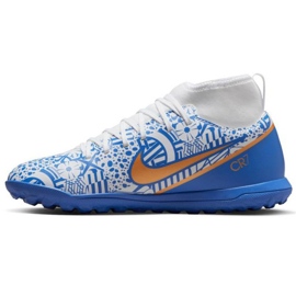 Nike Zoom Mercurial Superfly 9 CR7 Tf Jr DQ5330 182 fotbollsskor mångfärgad blå 1