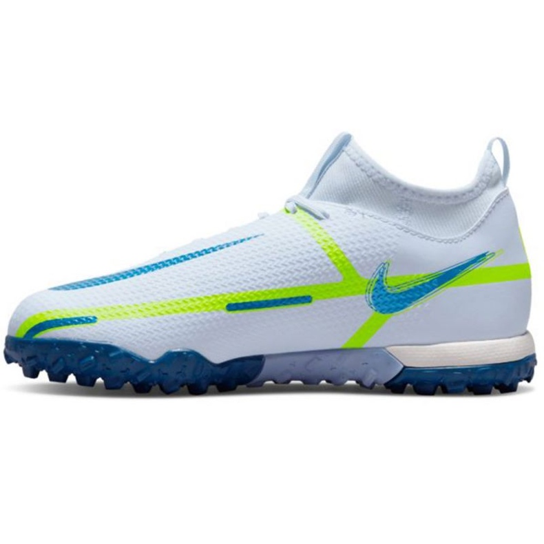 Nike Phantom GT2 Academy Dynamic Fit Tf Jr DC0813 054 fotbollsskor vit vit 1