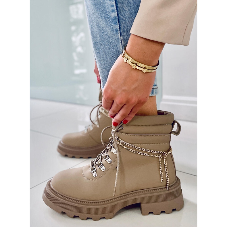 PA1 Hudson Apricot Trapper Boots beige 1