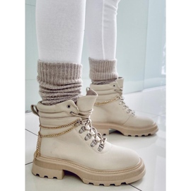 PA1 Hudson Beige Trapper Boots 1