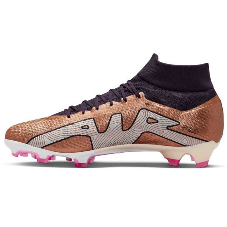 Nike Zoom Mercurial Superfly 9 Pro Qatar Fg M DR5939 810 fotbollsskor brun gyllene 1