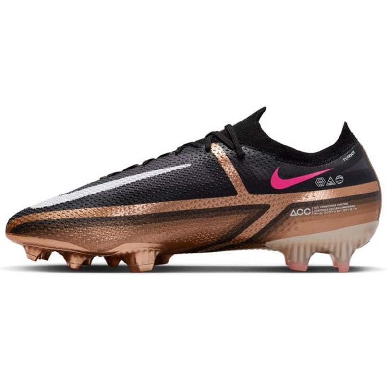 Nike Phantom GT2 Elite Qatar Fg M DR5954 810 fotbollsskor brun svart beige och brunt 1