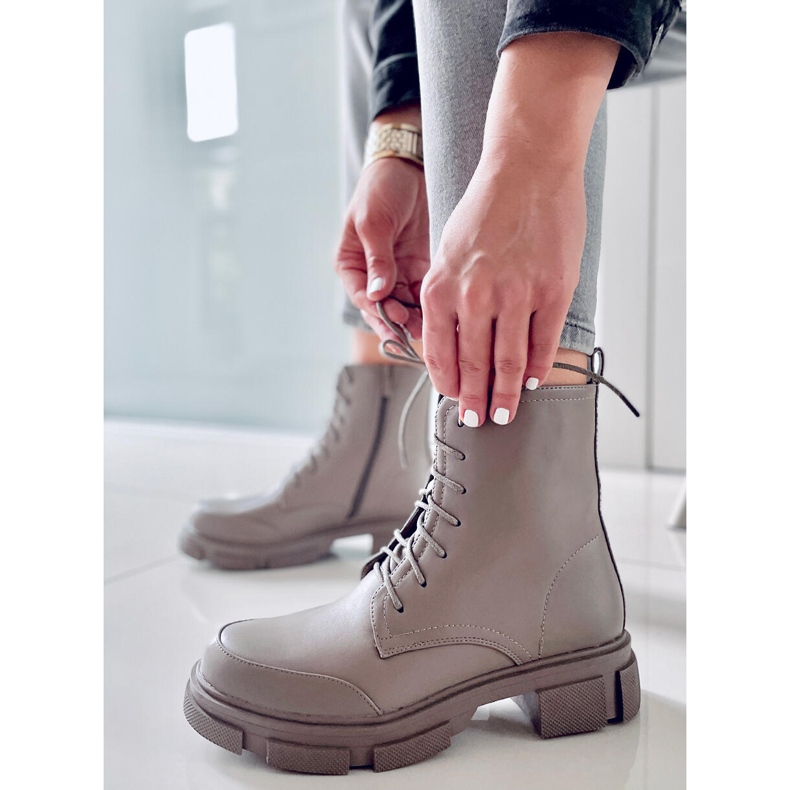 BM Snörstövlar Coley Olive grön 1