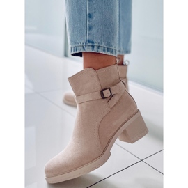 BM Bredklackade stövlar Aretha Beige 2