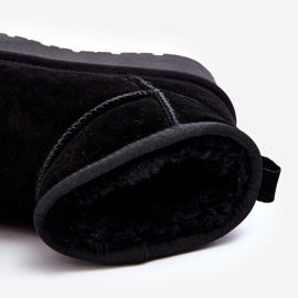 Fashionabla låga snöstövlar i mocka Svart Nucca 1