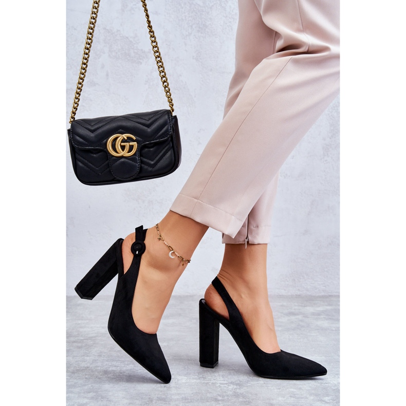 PA1 Högklackade Pumps Svart Alanza 2