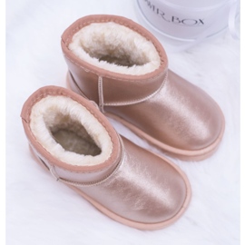 FRROCK Varma barn Champagne snöskor Scooby rosa gyllene 3