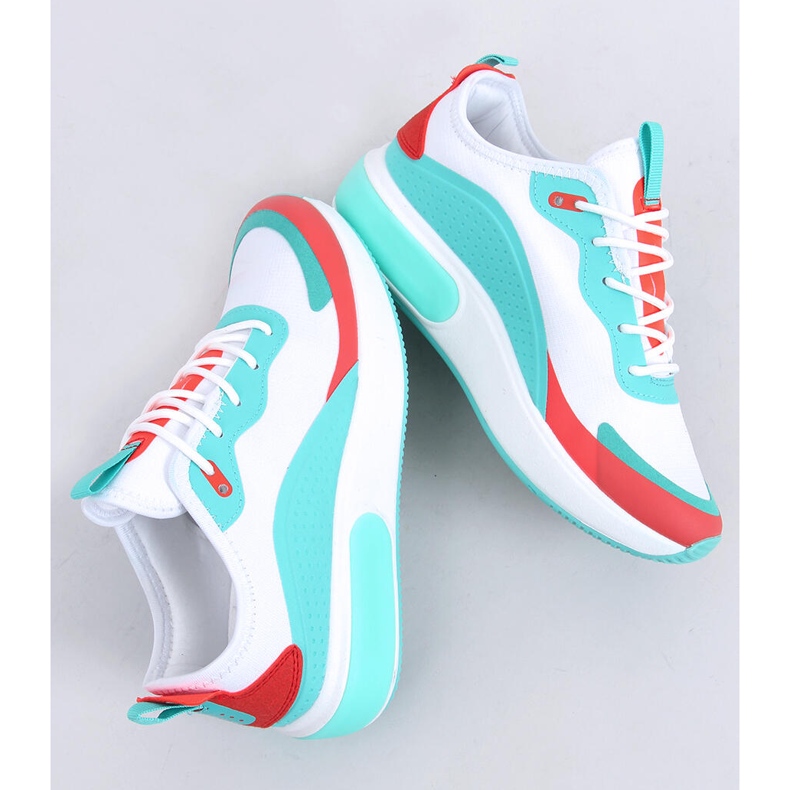 Vita kvinnors sportskor YK106 VIT / BLÅ 1