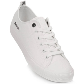 Herrsneakers i ekologiskt läder vit Big Star KK174008 1