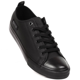 Svarta eko-lädersneakers för män Big Star KK174009 1