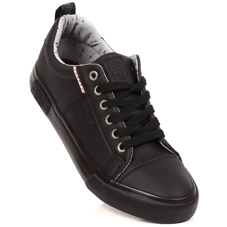 Svarta eko läder sneakers Big Star KK274006 1