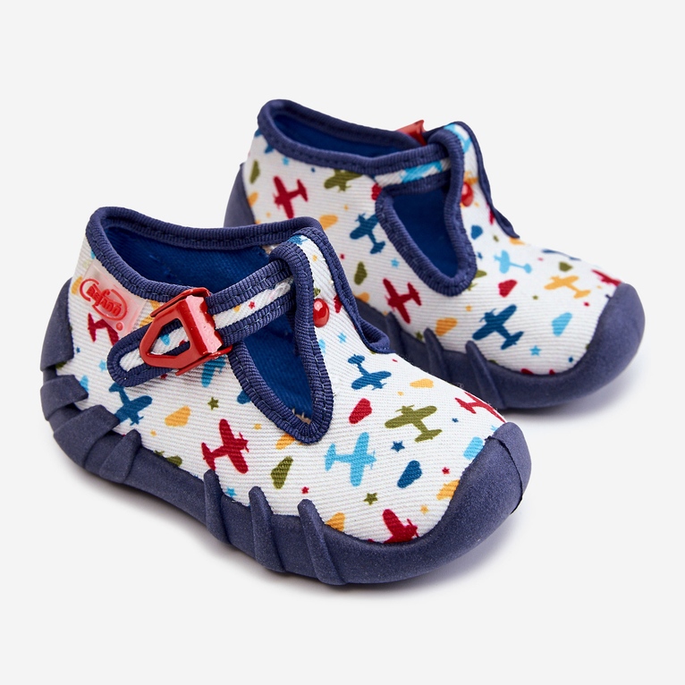 BEFADO S.A. Skor Tofflor Befado Planes 110P463 Vit och Marinblå 1