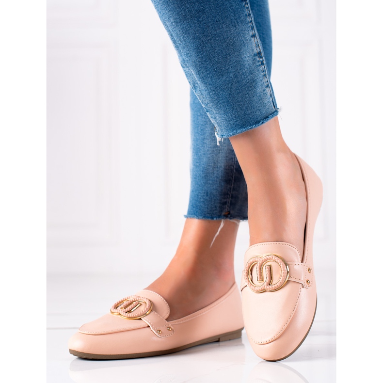 Diamantique Mockasiner Med Prydnad beige 1