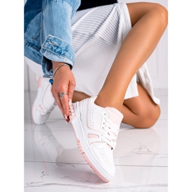 SHELOVET Trendiga sportskor vit 1