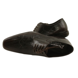 Mäns formella skor 1063 Brown Domeno brun 4