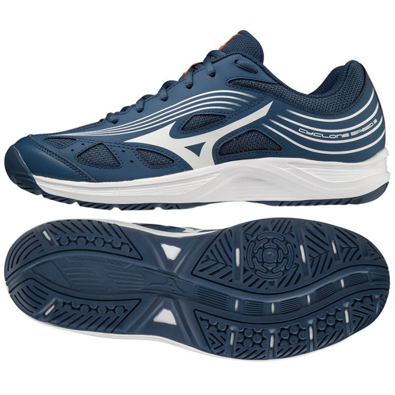 Mizuno Cyclone Speed ​​​​3 M V1GA218021 volleybollskor blå blå 1