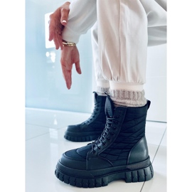 PA1 Platta snörstövlar Barkin Negro svart 1