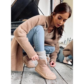 Isolerade snöstövlar för kvinnor Busted Khaki beige 1