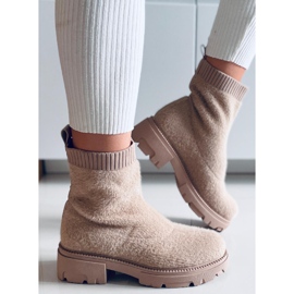 PA1 Roanna Khaki sockboots beige 2