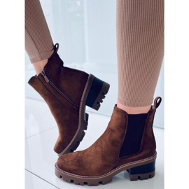 Ragga Khaki högklackade stövlar brun 2