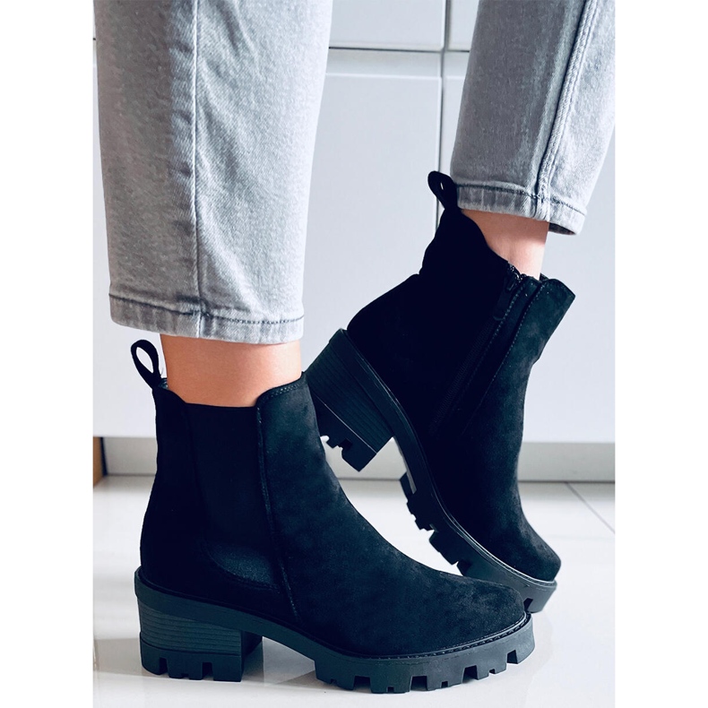 Ragga Svarta högklackade ankelboots 1