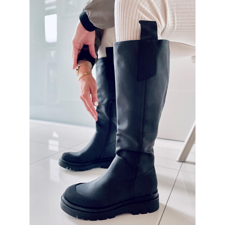 PA1 Gibbs svarta ridstövlar för kvinnor 2