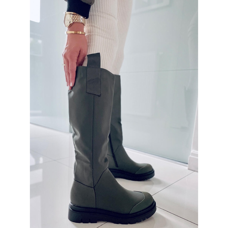PA1 Gibbs Army Green ridstövlar för kvinnor grön 1