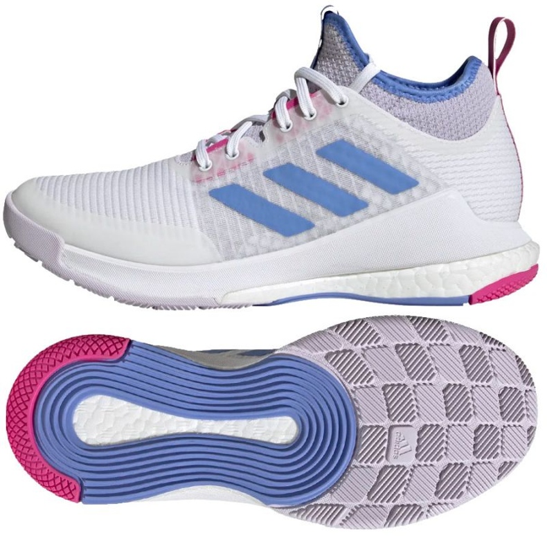 Volleybollskor adidas CrazyFlight Mid M HQ3489 vit vit 1