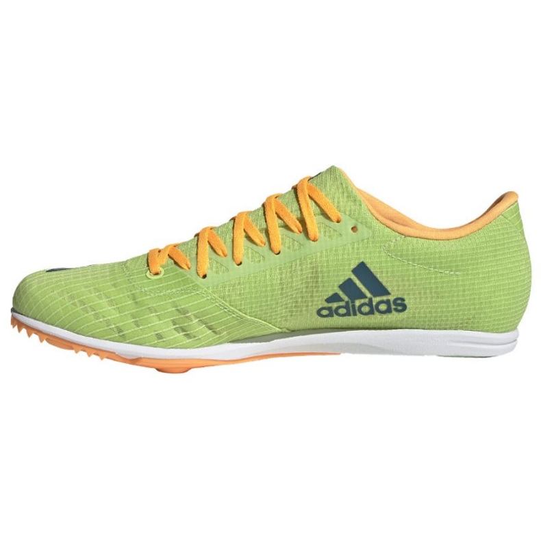 Spike skor adidas Distancestar M GY0947 orange grön 1