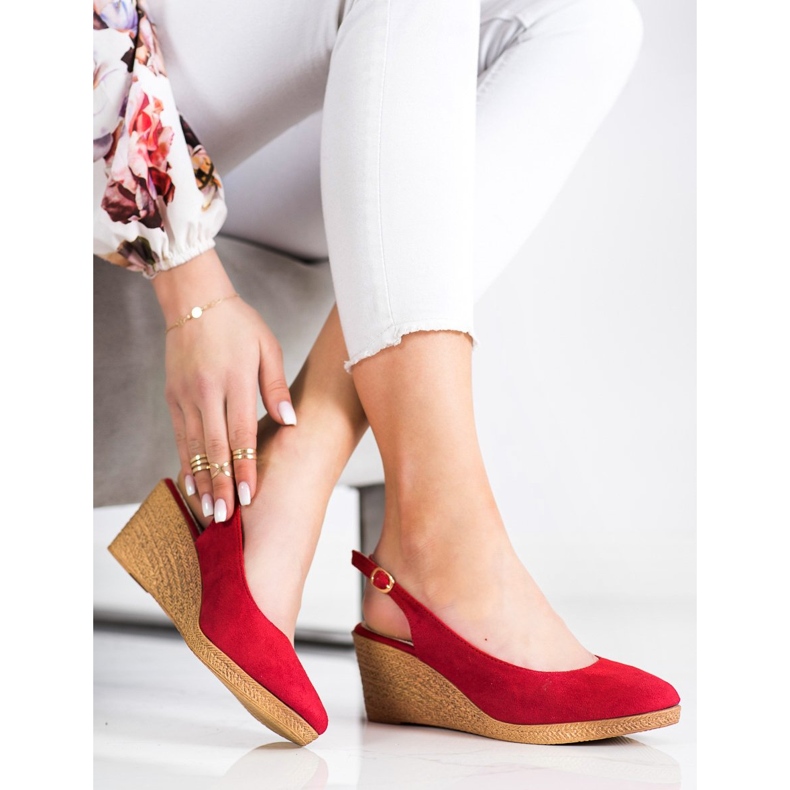 Goodin Bekväma kilpumpar röd 2