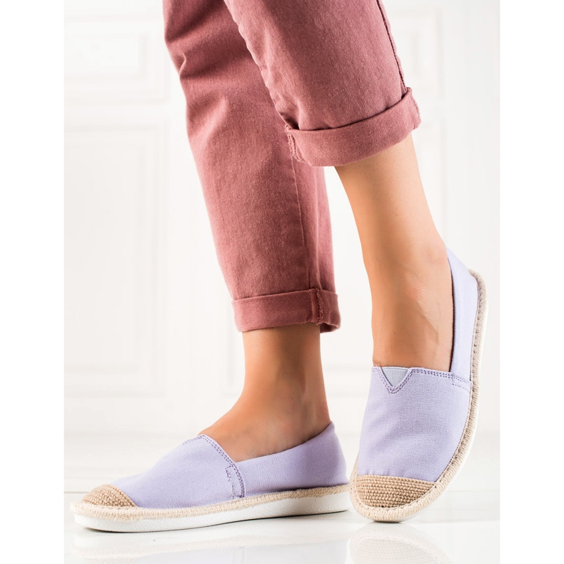 DK Fashionabla lila espadrillor purpur 2