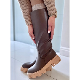 BM Hewes Army Green chunky boots grön 2