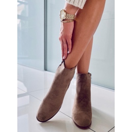 Klassiska mockastövlar Natina Khaki beige 2