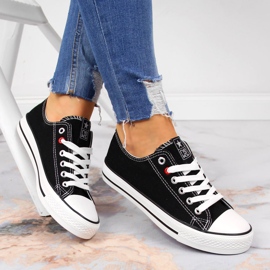 News Svart textil låga sneakers NYHETER 1