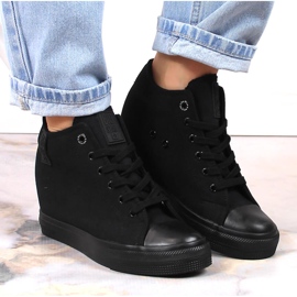 Svarta Wedge-sneakers för kvinnor Big Star LL274034 3