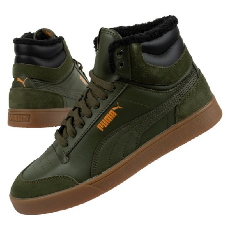 Puma Shuffle Midvinterskor 387609 02 grön 1
