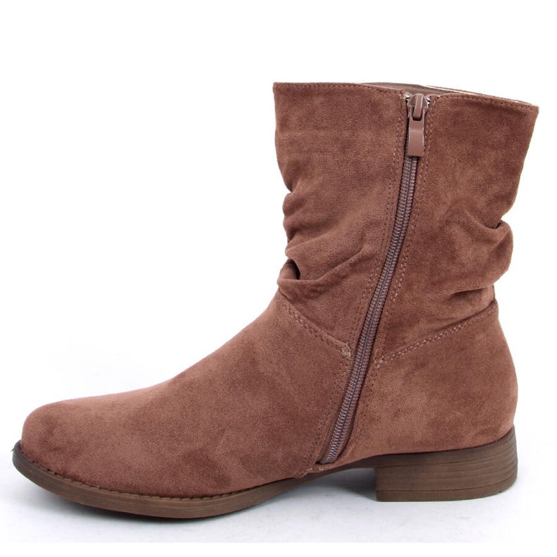 BM Wever Khaki platta stövlar i mocka brun kaki 1