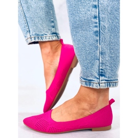 BM Genombrutna ballerinor Forlani Fuchsia rosa 2