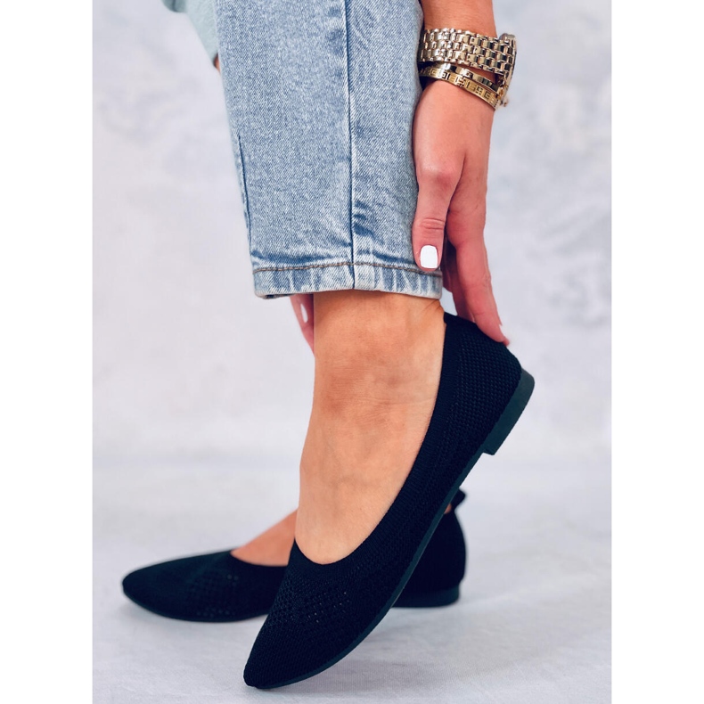 BM Genombrutna ballerinor Forlani Black svart 2